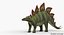 3d model stegosaurus rigged