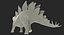 3d model stegosaurus rigged