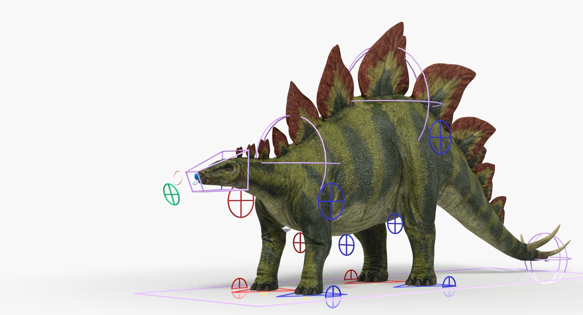 3d Model Stegosaurus Rigged
