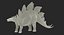 3d model stegosaurus rigged