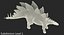 3d model stegosaurus rigged