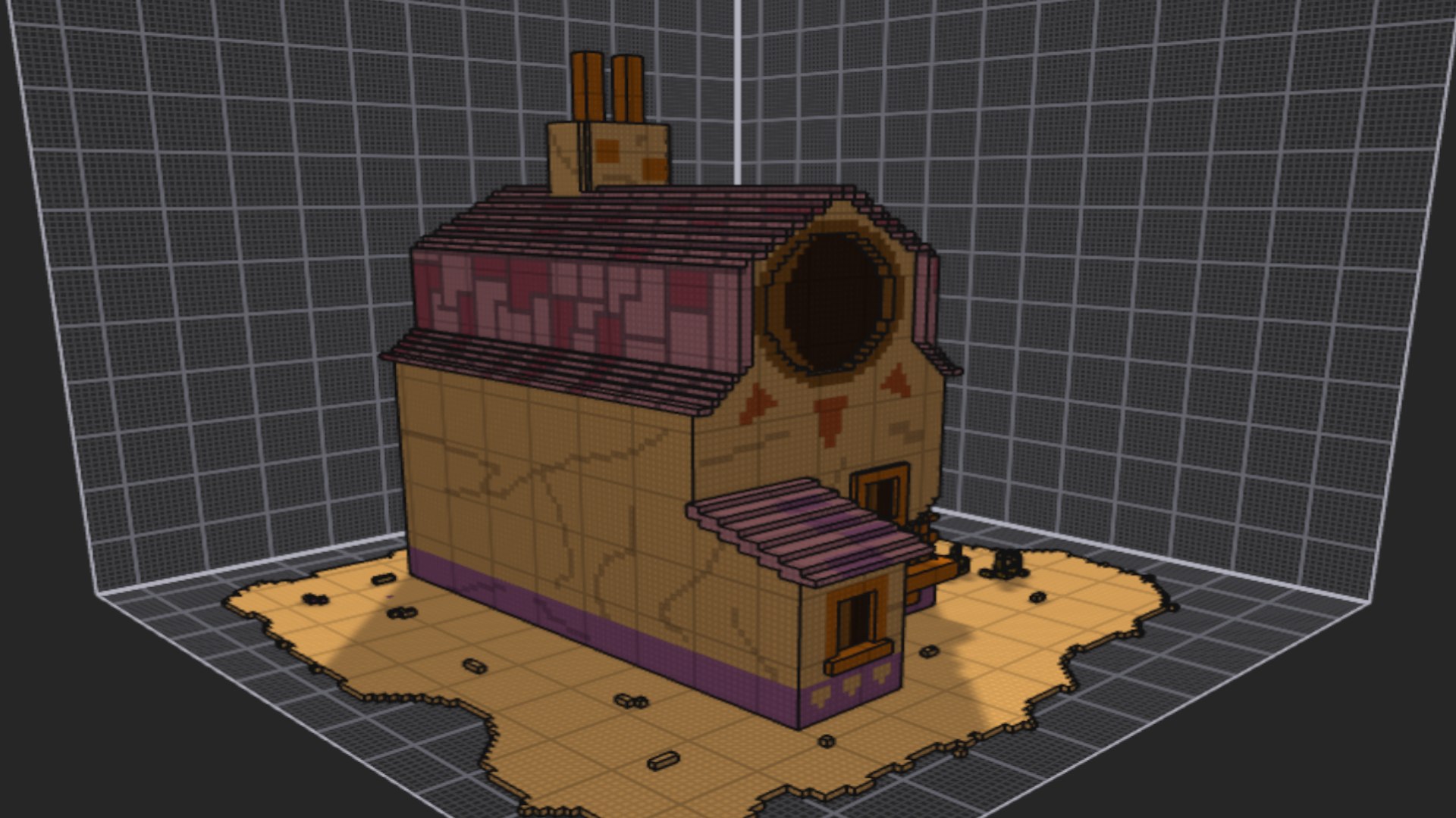 3D desert house voxel - TurboSquid 1870185
