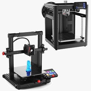Two Detailed 3D Printers 3D model