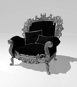 armchair royal 3D model
