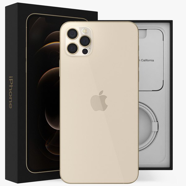 modelo 3d iPhone 12 Pro Max Sin caja Dorado - TurboSquid 1693785
