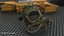 Maschera antigas Steampunk bronzo metallizzato