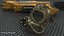 Maschera antigas Steampunk bronzo metallizzato