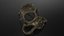 Maschera antigas Steampunk bronzo metallizzato