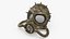 Maschera antigas Steampunk bronzo metallizzato