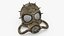 Maschera antigas Steampunk bronzo metallizzato