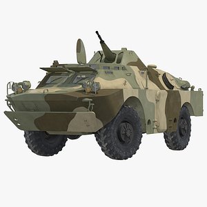 3d brdm 2 amphibious vehicle model