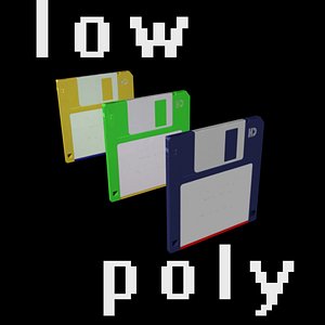3d obj floppy disk diskette