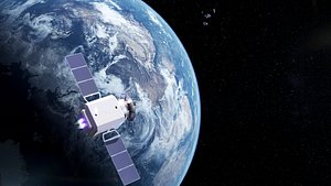 3D Space satellite very detailed with accurate measurements