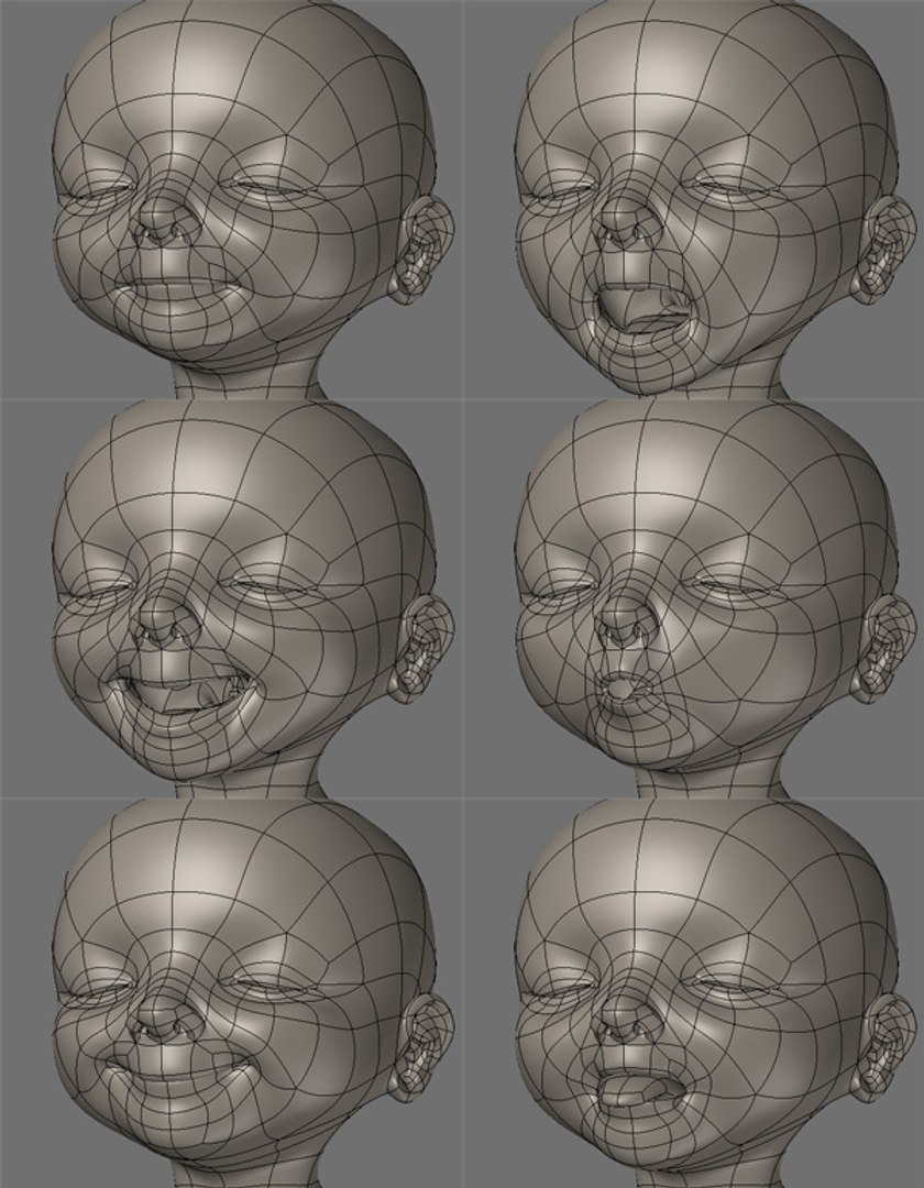Lightwave Fetus Rigged Lightwave