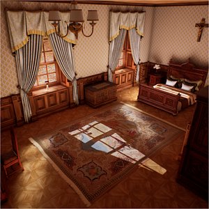 Victorian bedroom interior