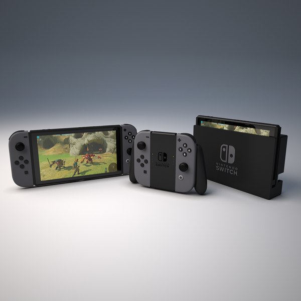 nintendo switches 3d max