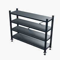 Galvanized Storage Shelving 2150x610mm Configuration 08