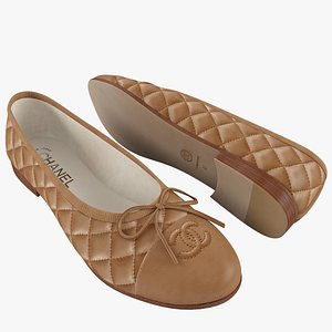 Chanel Women Ballet Flats Beige