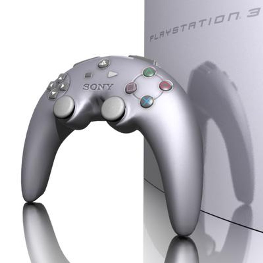 3d Playstation 3 Console Model