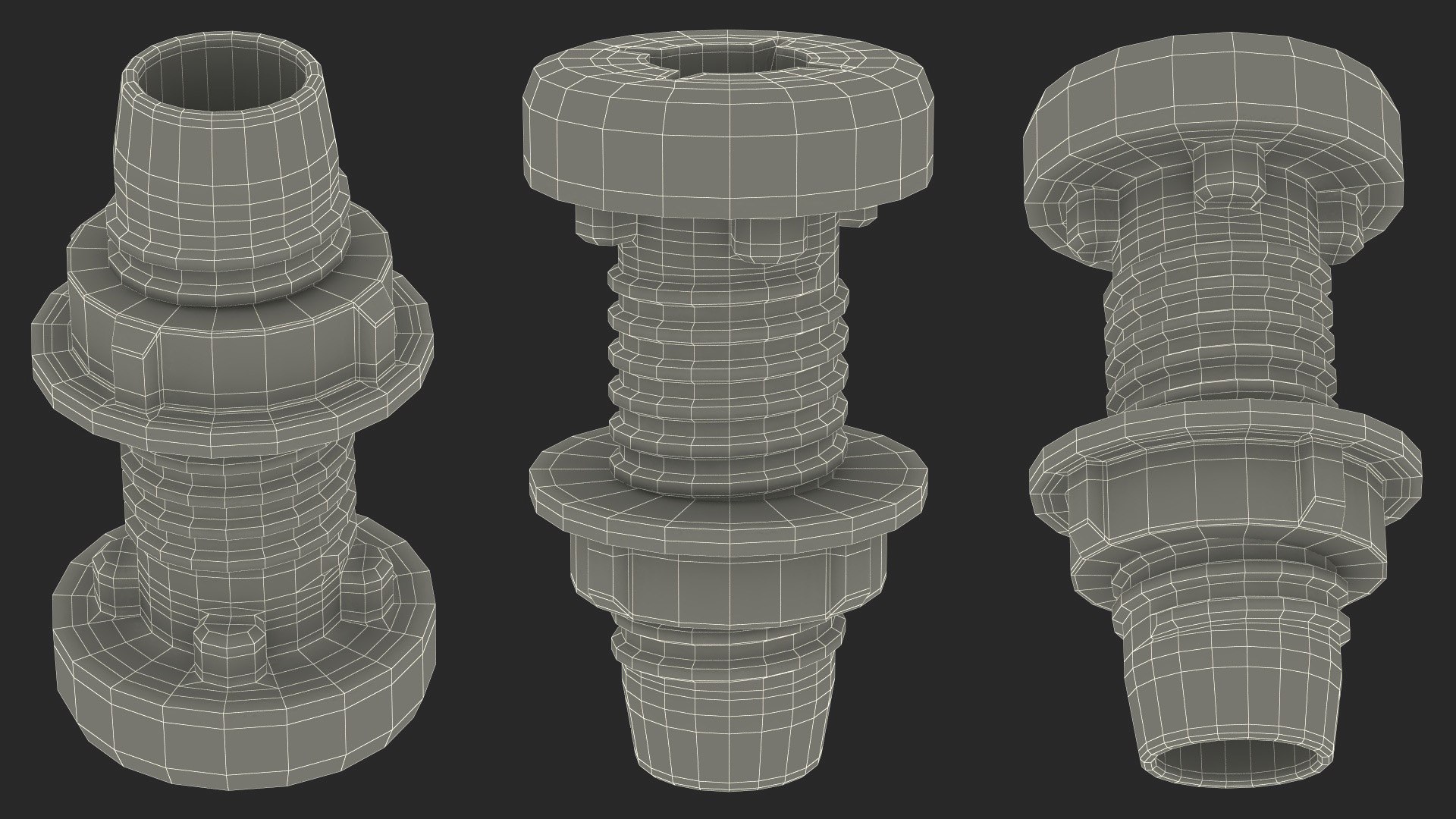 Plastic Fasteners 3D Model - TurboSquid 2276749