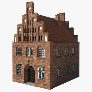 Medieval gothic house 1 3D