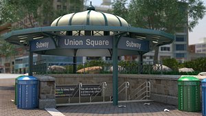 nyc: union square - 3D model