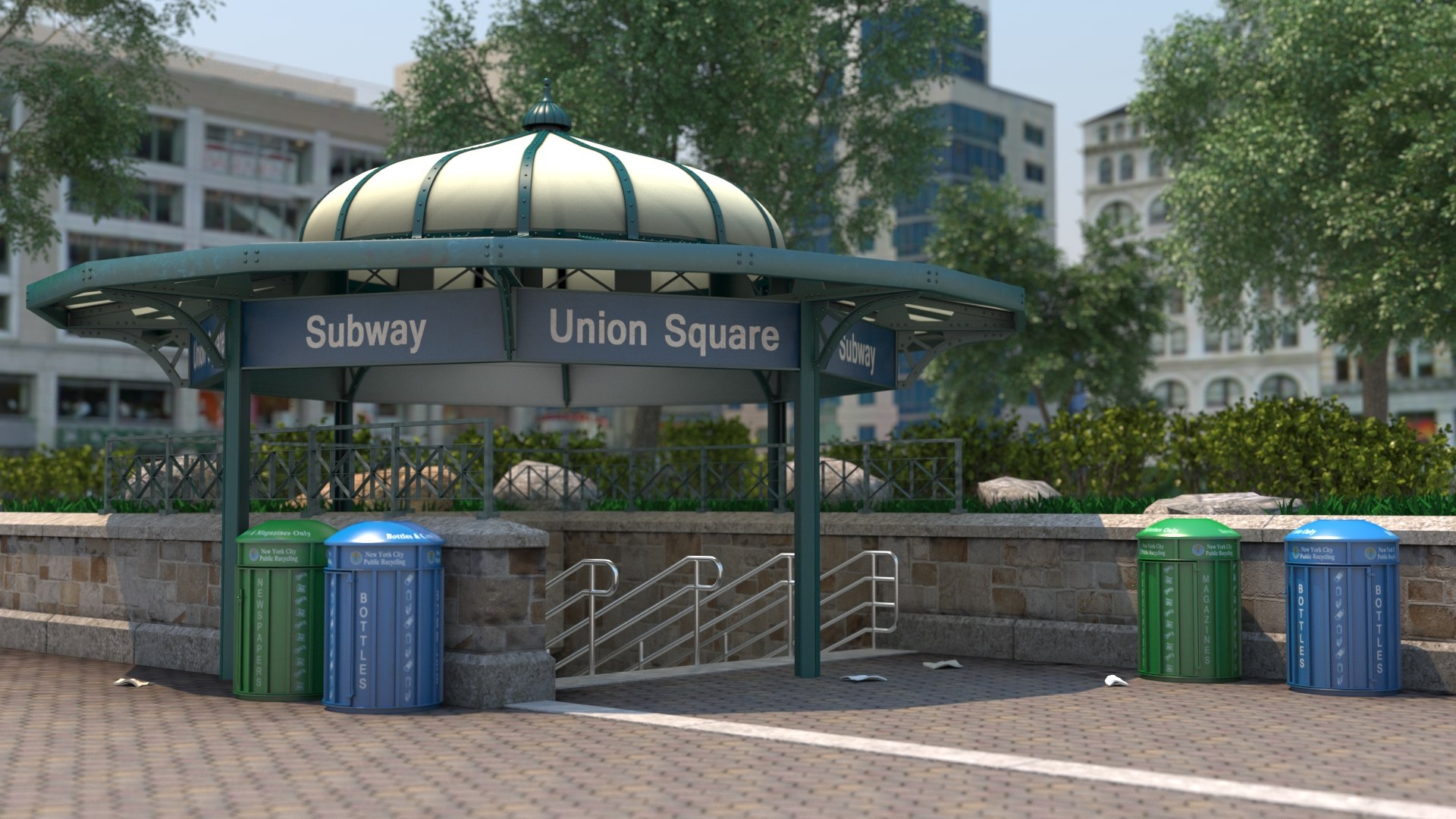 Nyc: Union Square - 3D Model - TurboSquid 1255028
