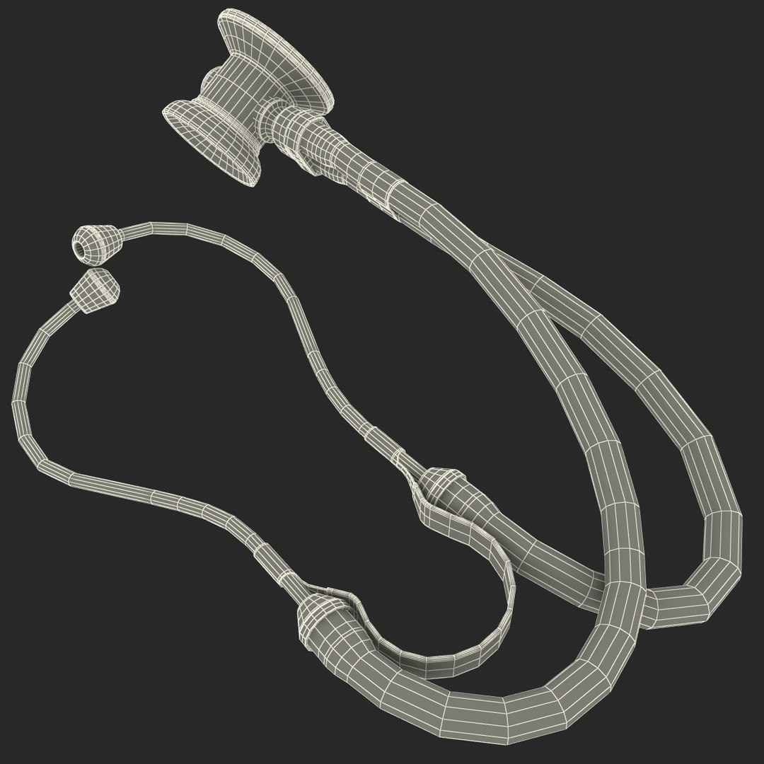 3d model stethoscope modelled