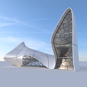 futuristic building 2 3D