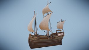 3D Herring Buss Ship model