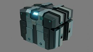 Sci-Fi Crate - Low Poly - Game Ready - PBR