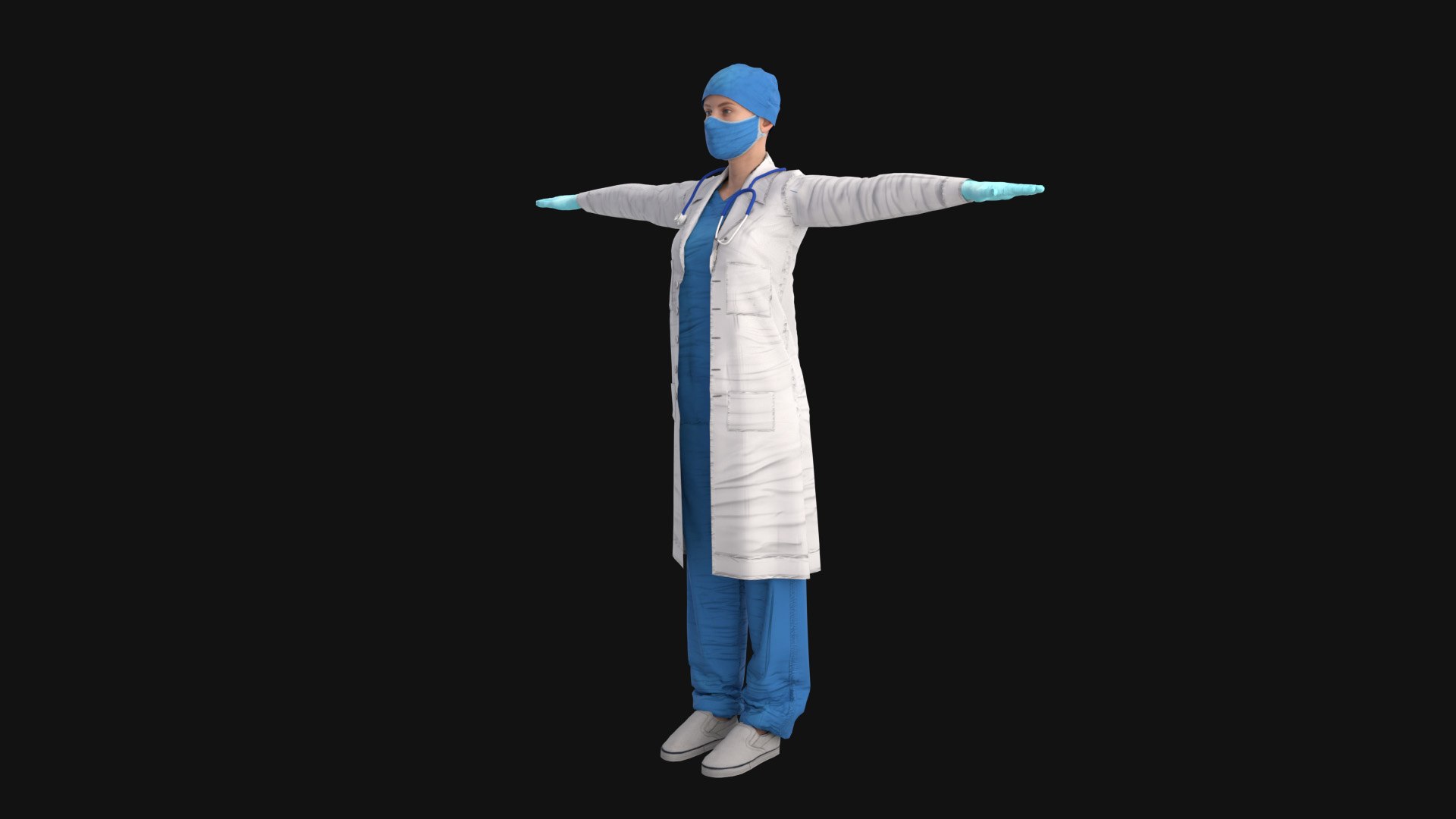 Female Doctor Rigged 3D Model - TurboSquid 2249950