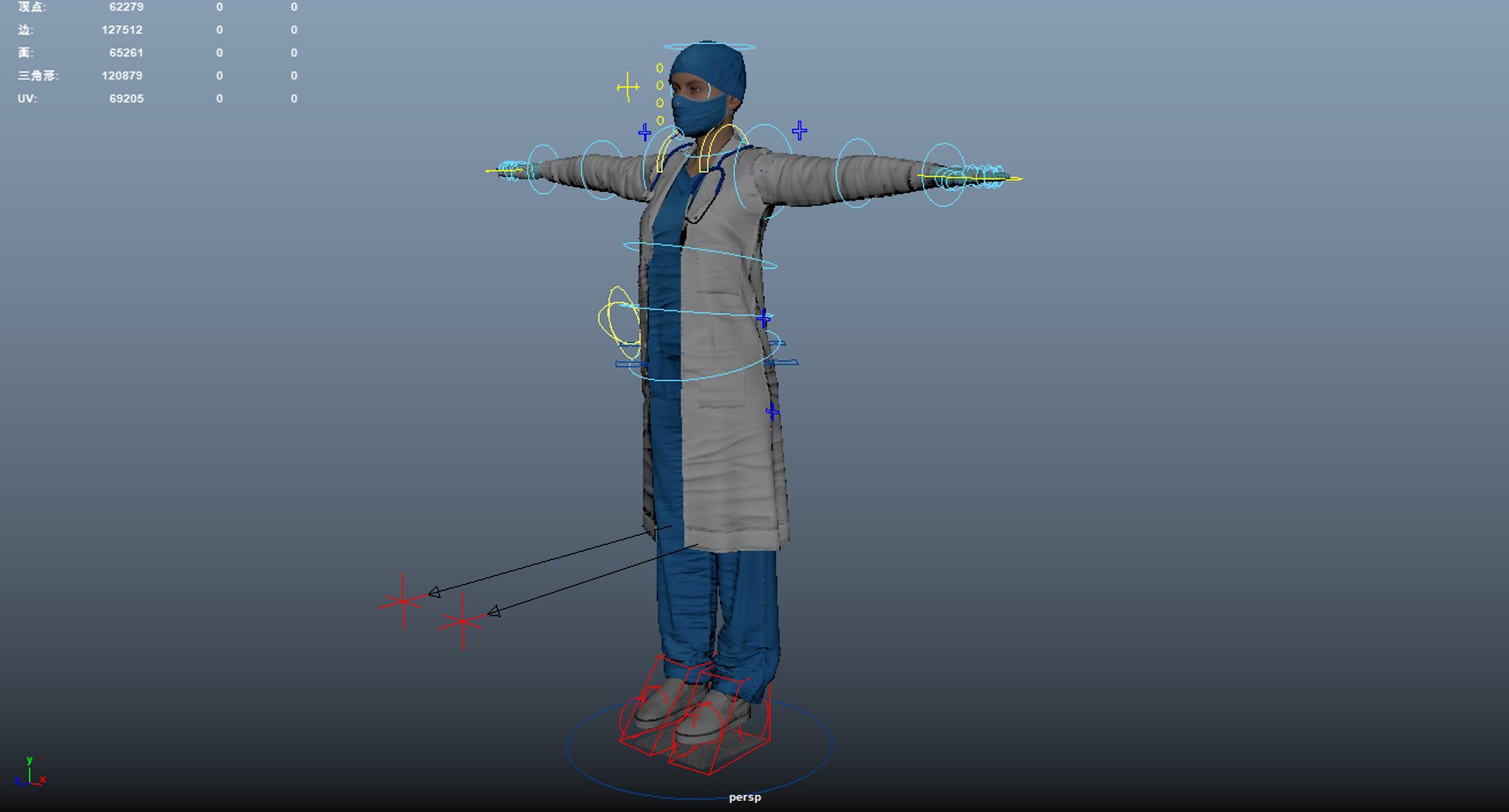 Female Doctor Rigged 3D Model - TurboSquid 2249950