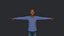 Floyd Mayweather Personaje 3D hiperrealista de cuerpo completo y totalmente equipado