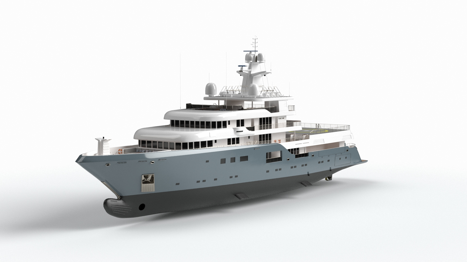 Feadship Symphony Superyacht Dynamic Simulation 3D model