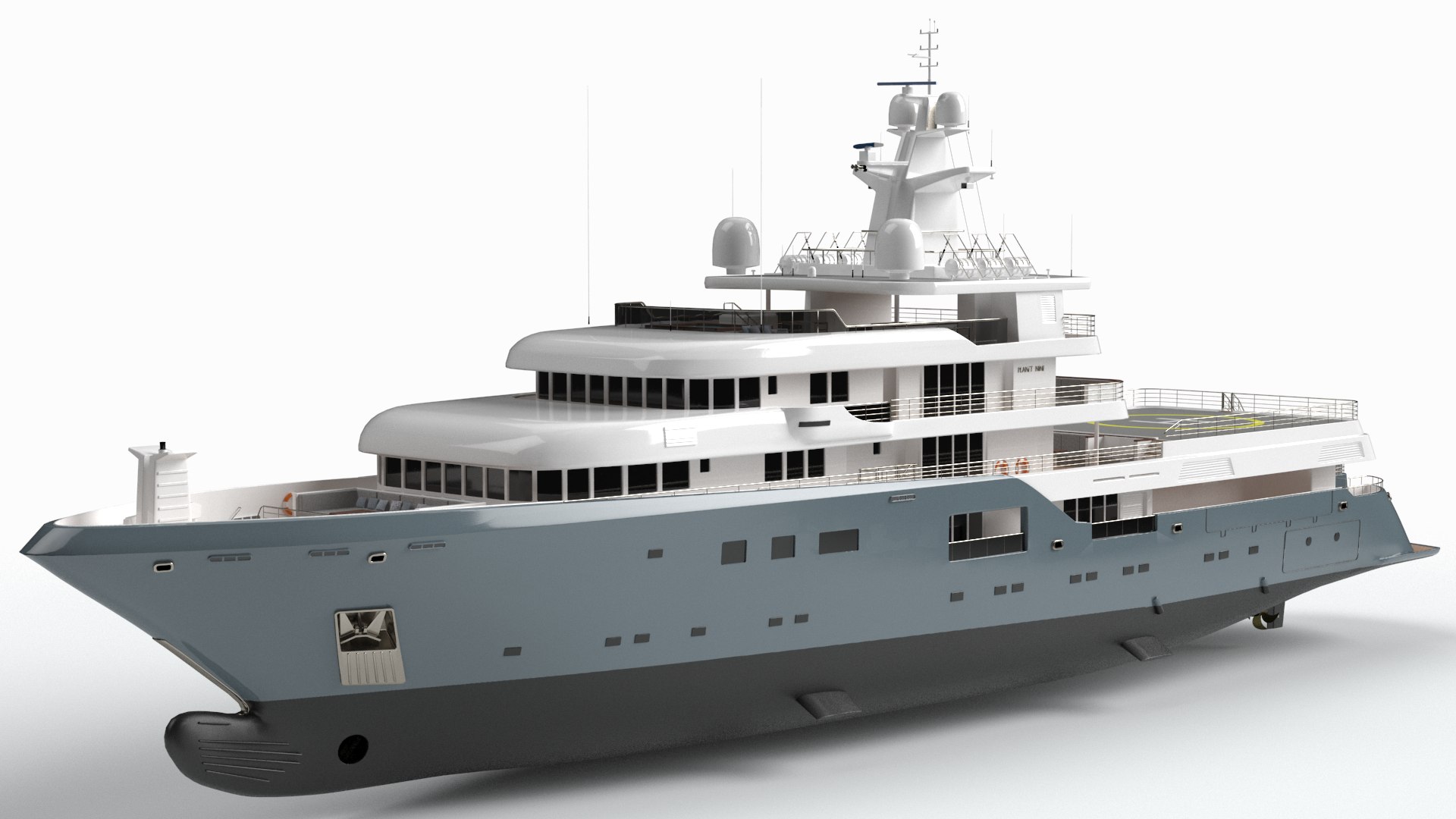 Feadship Symphony Superyacht Dynamic Simulation 3D model