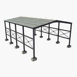 industrial roof 3d model