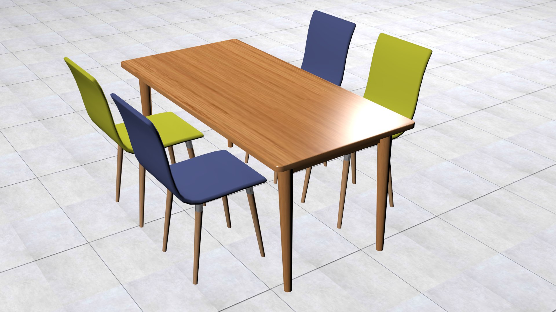 3D Table Dinner Kitchen - TurboSquid 1698172