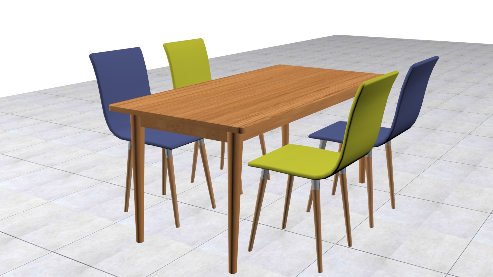 3D Table Dinner Kitchen - TurboSquid 1698172
