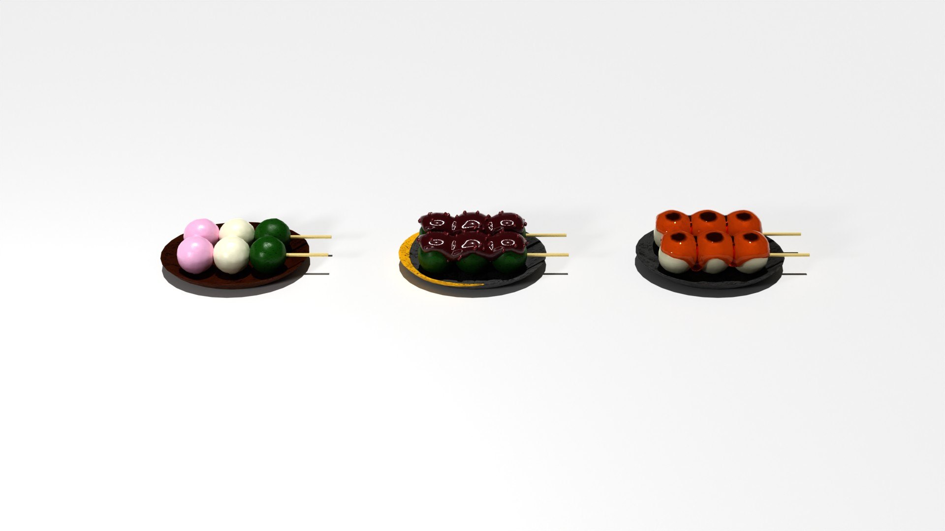 3D Model Dumpling Set - TurboSquid 1923637