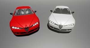 alfa romeo brera  3d model