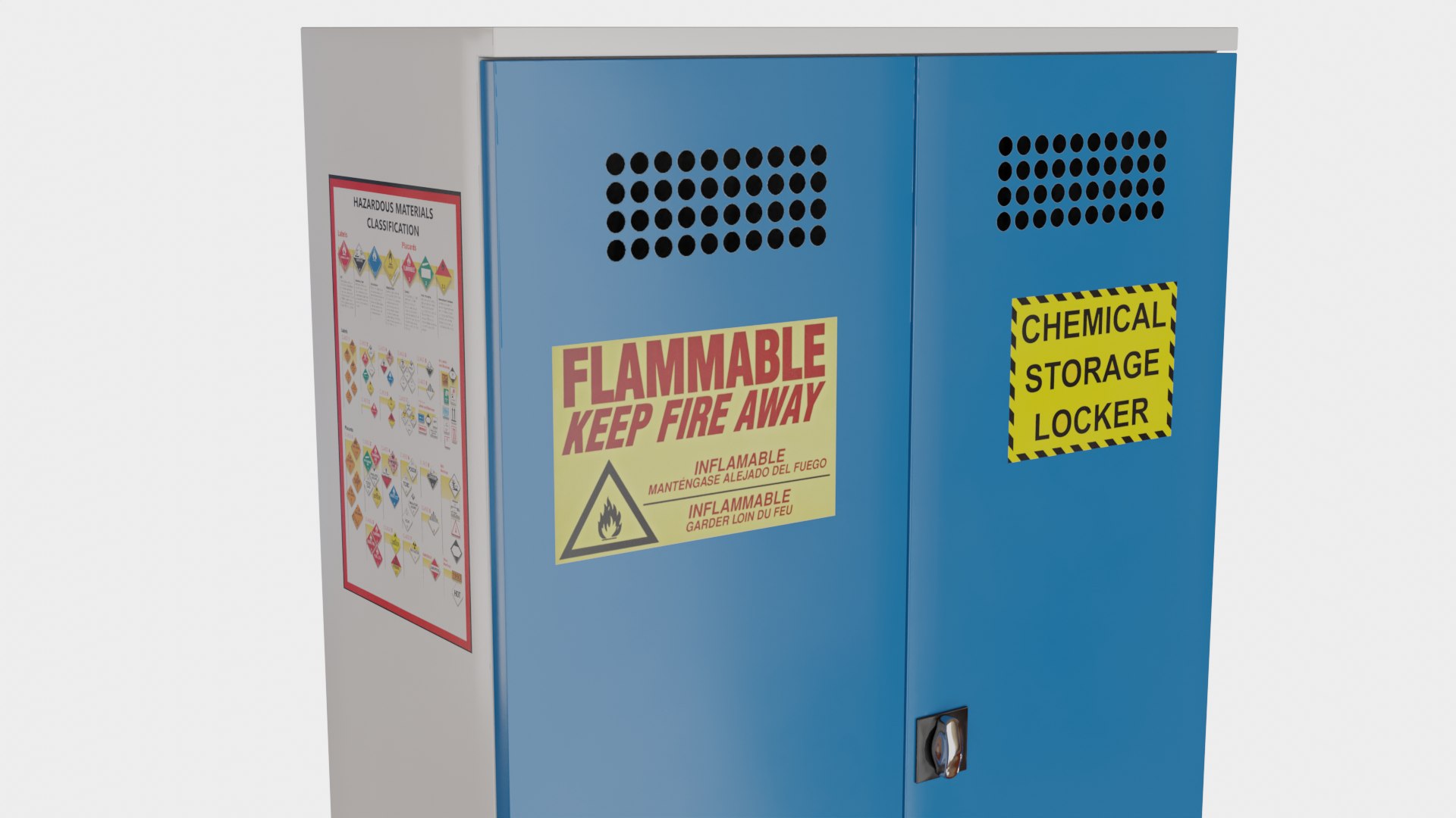 Hazmat Locker 3D Model TurboSquid 2110100