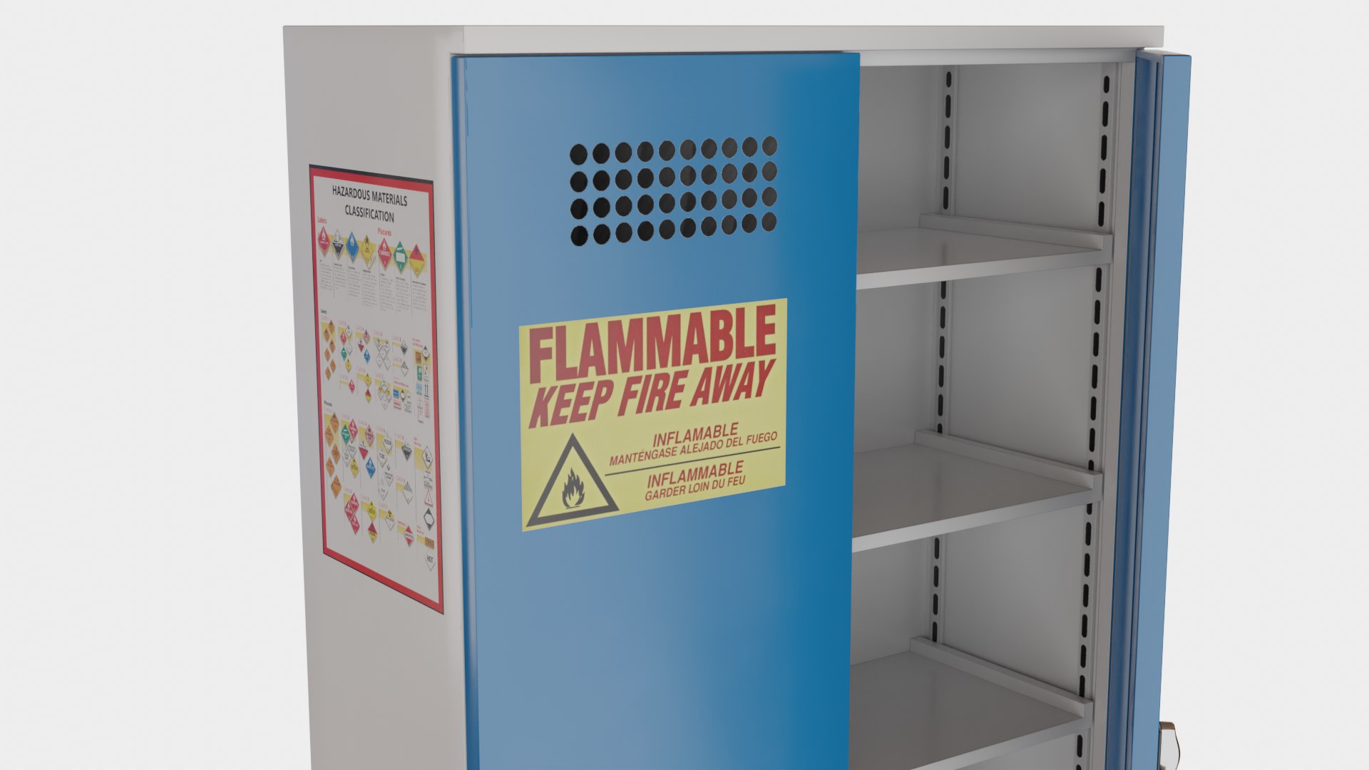 Hazmat Locker 3D Model TurboSquid 2110100