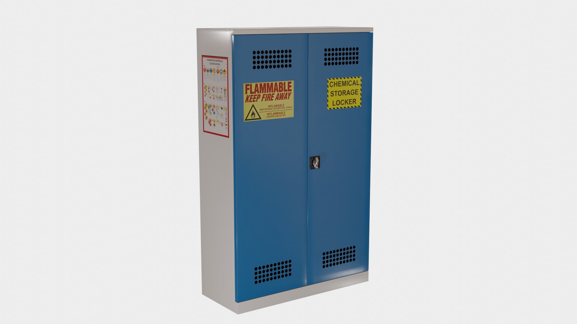 Hazmat Locker 3D Model TurboSquid 2110100