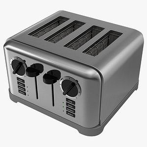 toaster 4 slice 3d model