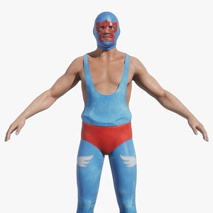Wrestler 01 Rigged model