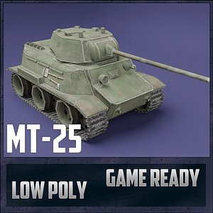 mt-25 tank ussr toon 3D