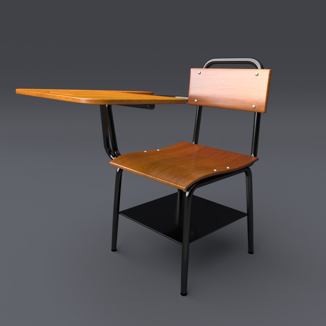 School chair model TurboSquid 1392581