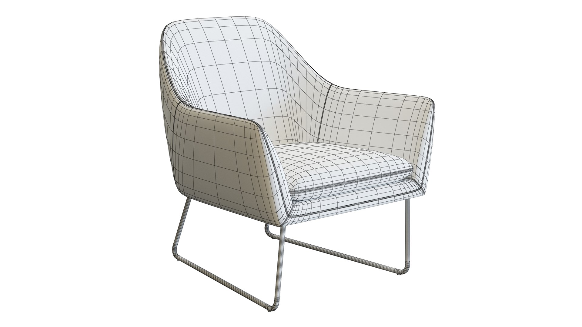 3D Crate And Barrel Clancy Leather Chair TurboSquid 1990863