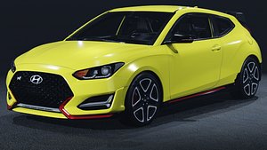 3D 2022 Hyundai Veloster N 3D Model  Korean Hot Hatch Fury